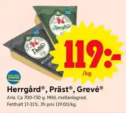 ICA Supermarket HERRGÅRD PRÄST GREVÉ erbjuda