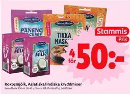ICA Supermarket Kokosmjölk, Asiatisk/Indiska kryddmixer erbjuda