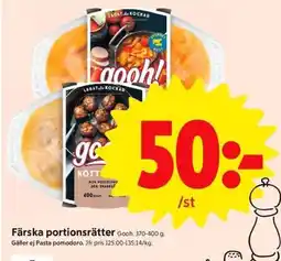 ICA Supermarket Färska portionsrätter Gooh erbjuda
