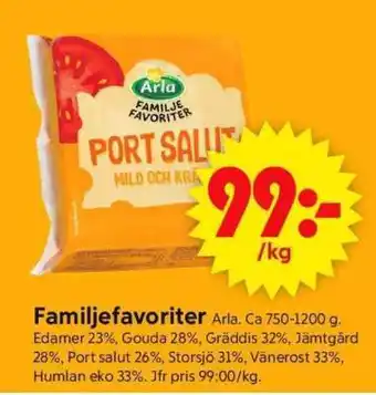 ICA Supermarket FAMILJEFAVORITER erbjuda