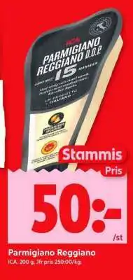 ICA Supermarket Parmigiano Reggiano erbjuda