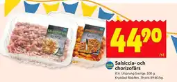 ICA Supermarket Salsiccia- och chorizofärs erbjuda