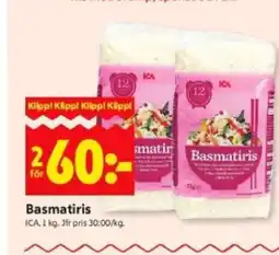 ICA Supermarket BASMATIRIS erbjuda