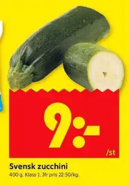 ICA Supermarket Svensk zucchini erbjuda