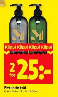 ICA Supermarket FLYTANDE TVÅL erbjuda