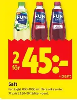 ICA Supermarket Fun Light erbjuda