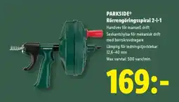 Lidl PARKSIDE Rörengöringsspiral 2-i-1 erbjuda