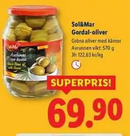 Lidl Sol & Mar Gordal-oliver erbjuda