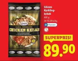 Lidl Görans Kyckling-kebab erbjuda