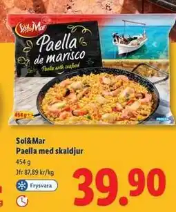 Lidl Sol&Mar Paella med skaldjur erbjuda