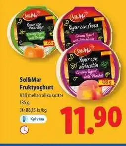 Lidl SOL & MAR Fruktyoghurt erbjuda