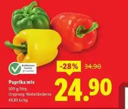 Lidl Paprika mix erbjuda