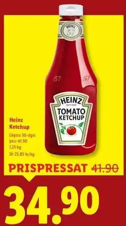 Lidl Heinz ketchup erbjuda