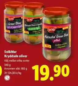 Lidl Sol&Mar Kryddade oliver erbjuda