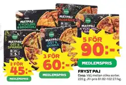 Coop Fryst paj erbjuda
