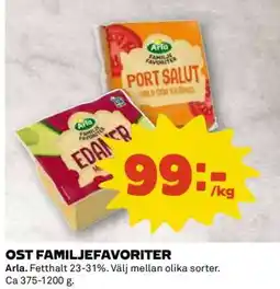 Coop Ost Familjefavoriter erbjuda