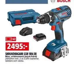 Bauhaus SKRUVDRAGARE GSR 18V-28, SEK 2495 erbjuda
