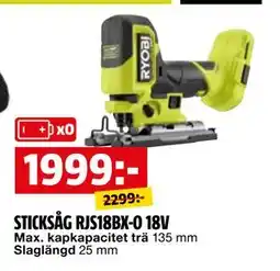 Bauhaus STICKSÅG RJS18BX-0 18V, SEK 1999 erbjuda