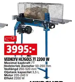 Bauhaus VEDKLYV HL760LS 7T 2200 W, SEK 3995 erbjuda