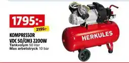 Bauhaus KOMPRESSOR VDC 50/CM3 2200W, SEK 1795 erbjuda