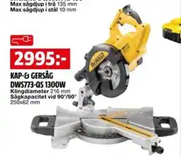 Bauhaus KAP-& GERSÅG DWS773-QS 1300W, SEK 2995 erbjuda