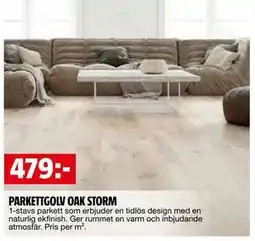 Bauhaus PARKETTGOLV OAK STORM, SEK 479 erbjuda