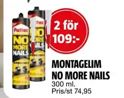 Bauhaus MONTAGELIM NO MORE NAILS, SEK 109 erbjuda