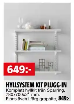 Bauhaus HYLLSYSTEM KIT PLUGG-IN erbjuda