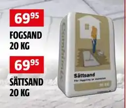 Bauhaus SÄTTSAND 20 KG, SEK 69.95 erbjuda