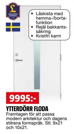 Bauhaus YTTERDÖRR FLODA, SEK 9995 erbjuda