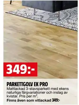 Bauhaus PARKETTGOLV EK PRO, SEK 349 erbjuda