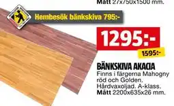 Bauhaus BÄNKSKIVA AKACIA, SEK 1295 erbjuda