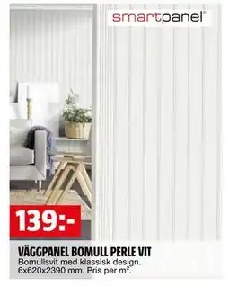 Bauhaus VÄGGPANEL BOMULL PERLE VIT, SEK 139 erbjuda