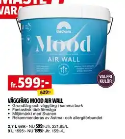 Bauhaus VÄGGFÄRG MOOD AIR WALL erbjuda