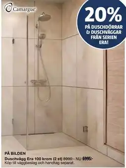 Bauhaus Duschvägg Era 100 krom (2 st), SEK 6995 erbjuda