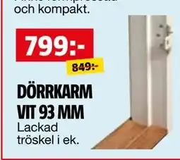 Bauhaus DÖRRKARM VIT 93 MM, SEK 799 erbjuda