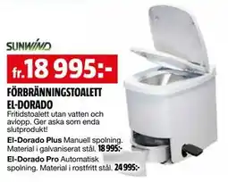 Bauhaus FÖRBRÄNNINGSTOALETT EL-DORADO erbjuda