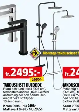 Bauhaus TAKDUSCHSET DUEODDE erbjuda