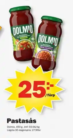 Pekås Pastasås, SEK 25 erbjuda