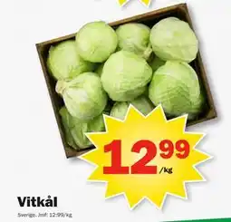 Pekås Vitkål, SEK 12.99 erbjuda