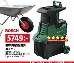Bauhaus KOMPOSTKVARN AXT 25TC, SEK 5749 erbjuda