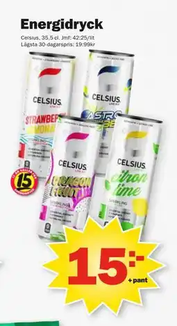 Pekås Energidryck, SEK 15 erbjuda