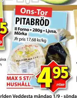 Matvärlden Tensta PITABRÖD, SEK 4.95 erbjuda