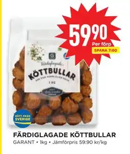 Willys FÄRDIGLAGADE KÖTTBULLAR, SEK 59.9 erbjuda