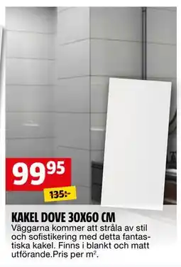 Bauhaus KAKEL DOVE 30X60 CM, SEK 99.95 erbjuda