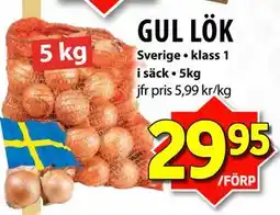 Matvärlden Tensta GUL LÖK, SEK 29.95 erbjuda