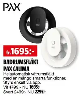 Bauhaus BADRUMSFLÄKT PAX CALIMA erbjuda
