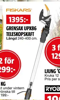 Bauhaus GRENSAX UPX86 TELESKOPSKAFT, SEK 1395 erbjuda
