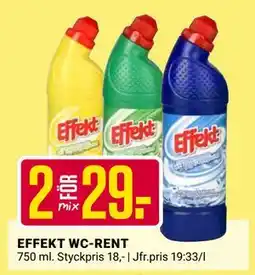 ÖoB EFFEKT WC-RENT, SEK 29 erbjuda