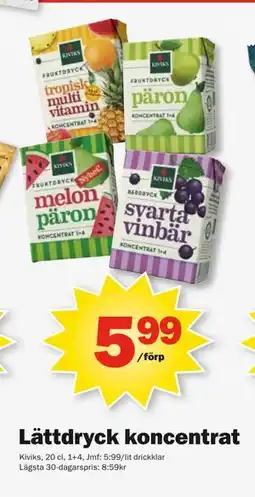 Pekås Lättdryck koncentrat, SEK 5.99 erbjuda